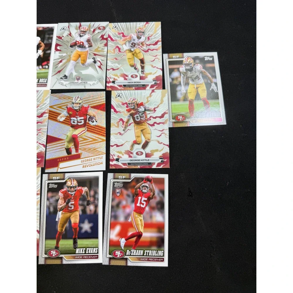 San Francisco 49ers Card Lot (13 Cards) - Brock Purdy, McCaffrey, Kittle, Bosa